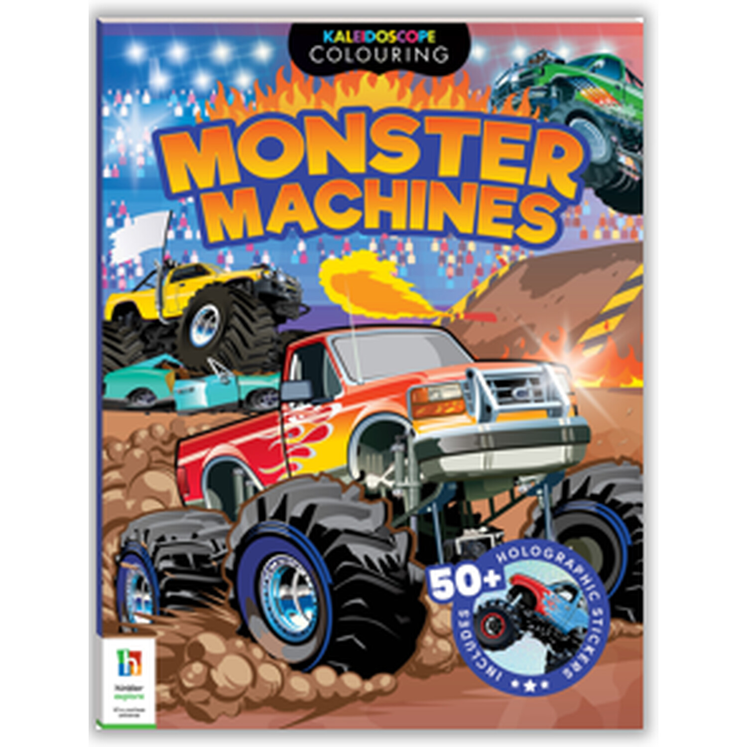 Kaleidoscope Monster Trucks Colouring Book - Multicolour | Wilko
