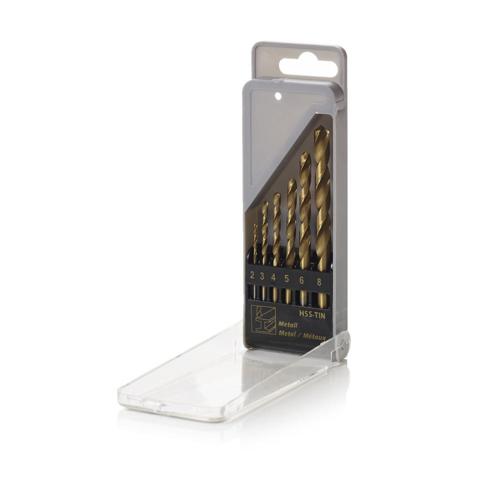 Wilko High Speed Twist Drill Bit Set 6 piece Wilko