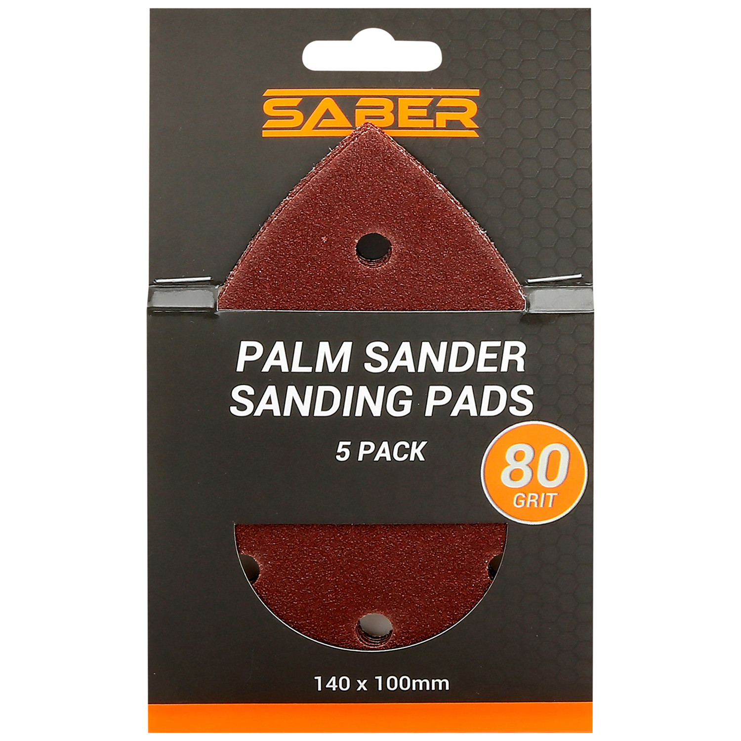 Saber Palm Sander Pad Set 14cm Wilko