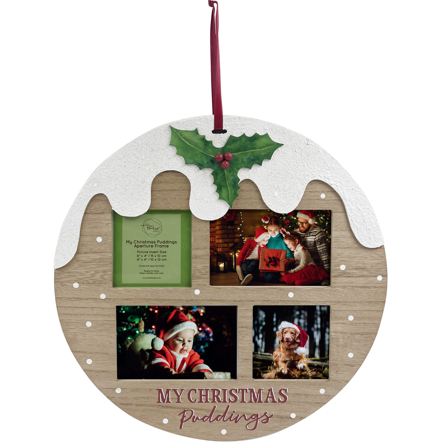 The Port Co. Gallery Neutral Pudding Multi Aperture Photo Frame 38cm ...