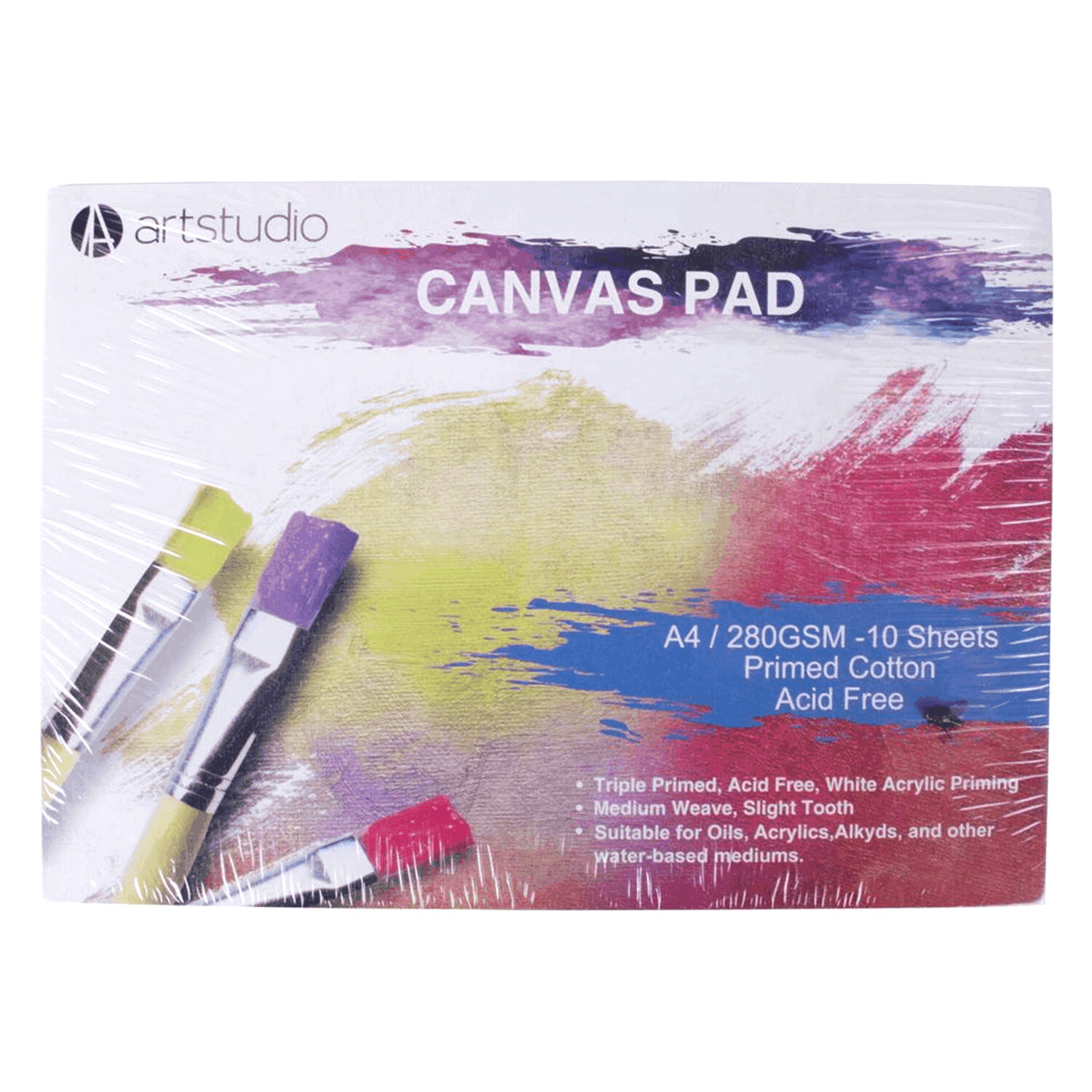 Canvas Pad White / A4 Wilko