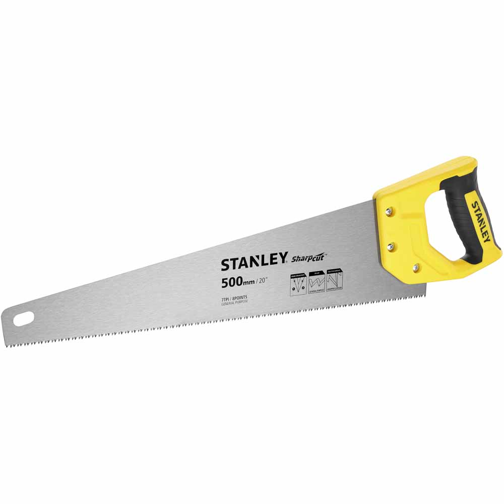 Stanley Heavy Duty Saw 7TPI 500mm Wilko
