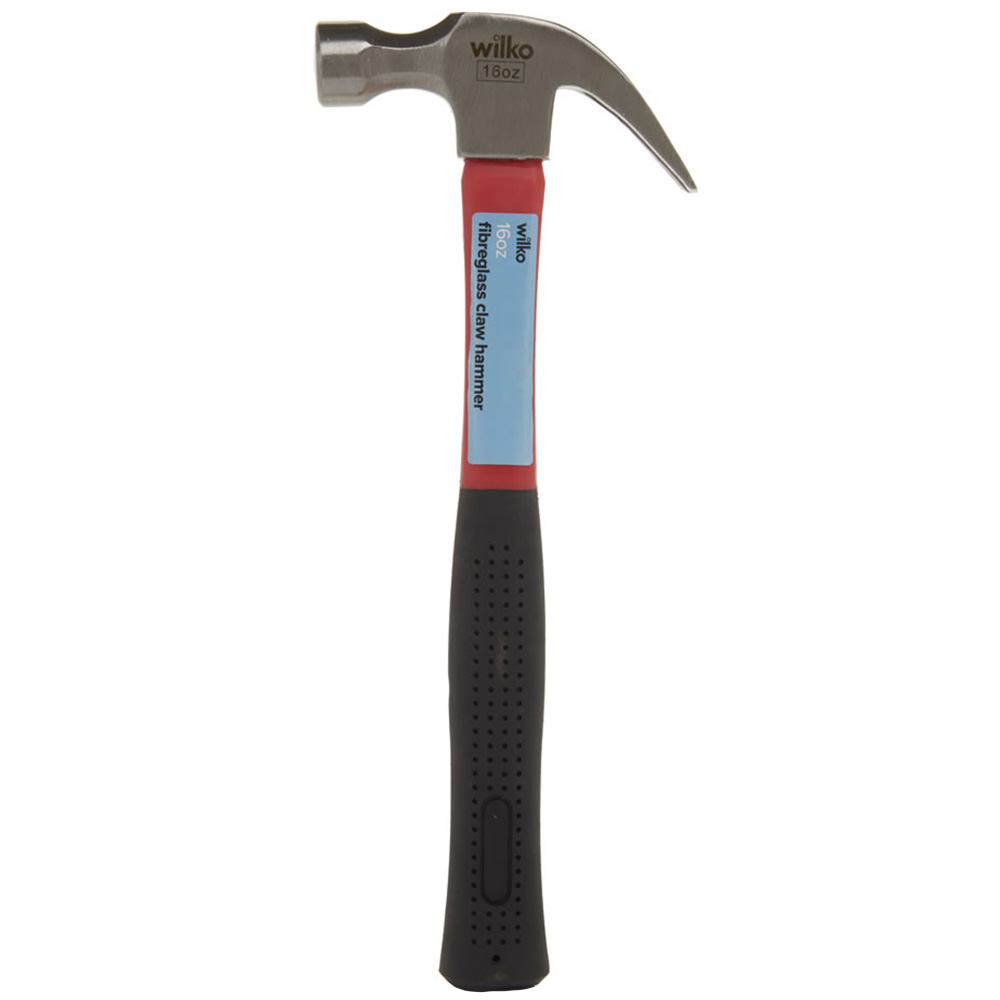 Wilko Claw Fibreglass Hammer 16oz Wilko