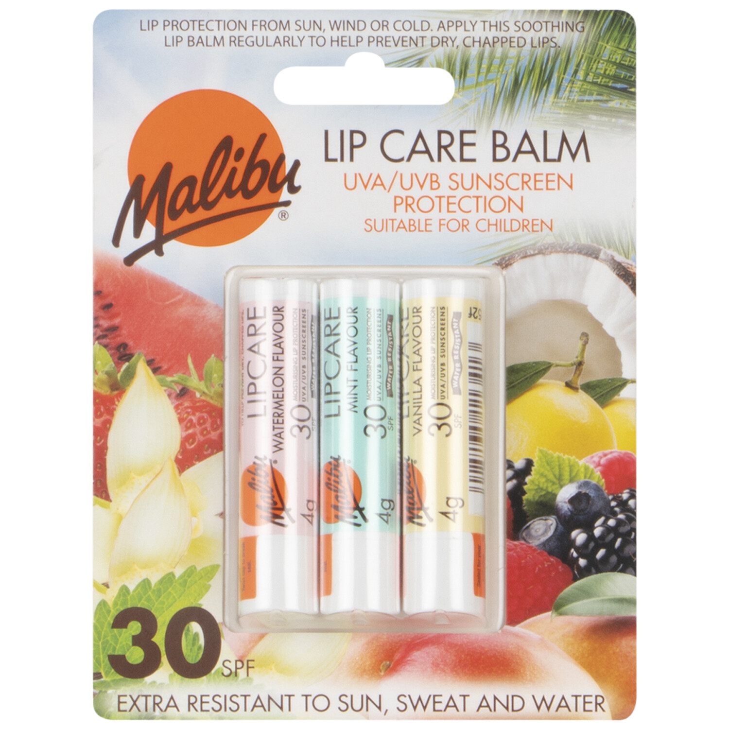 Pack of 3 Lip Care Balms Wilko