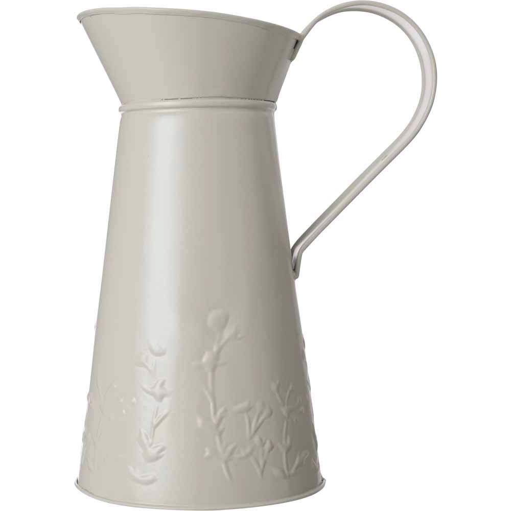 Wilko Silver Grey Metal Jug Wilko