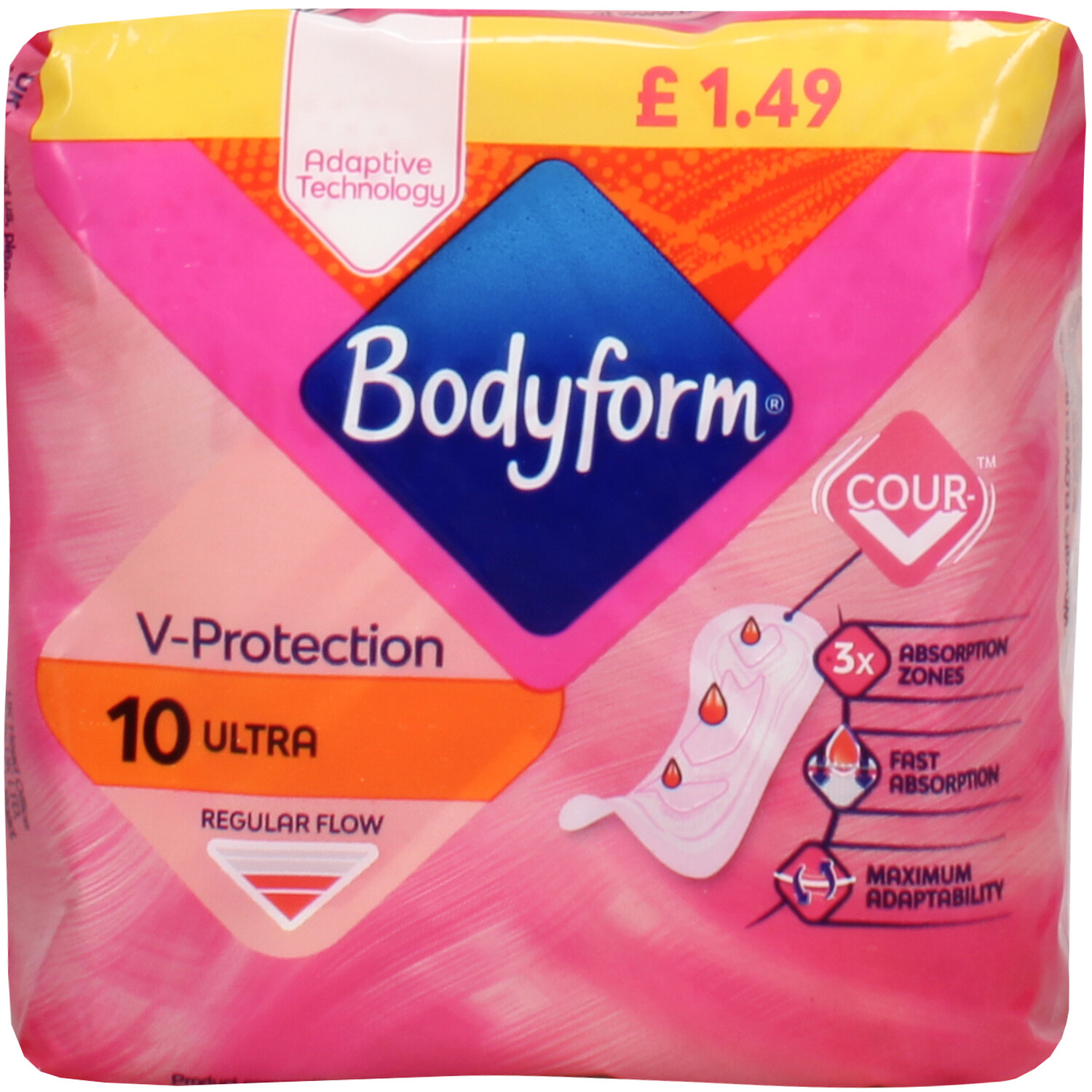 Pack of 10 Bodyform Ultra Pads Wilko