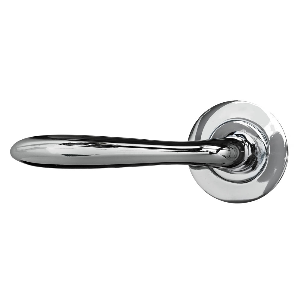 Wilko Versailles Round Rose Chrome Door Handle Wilko