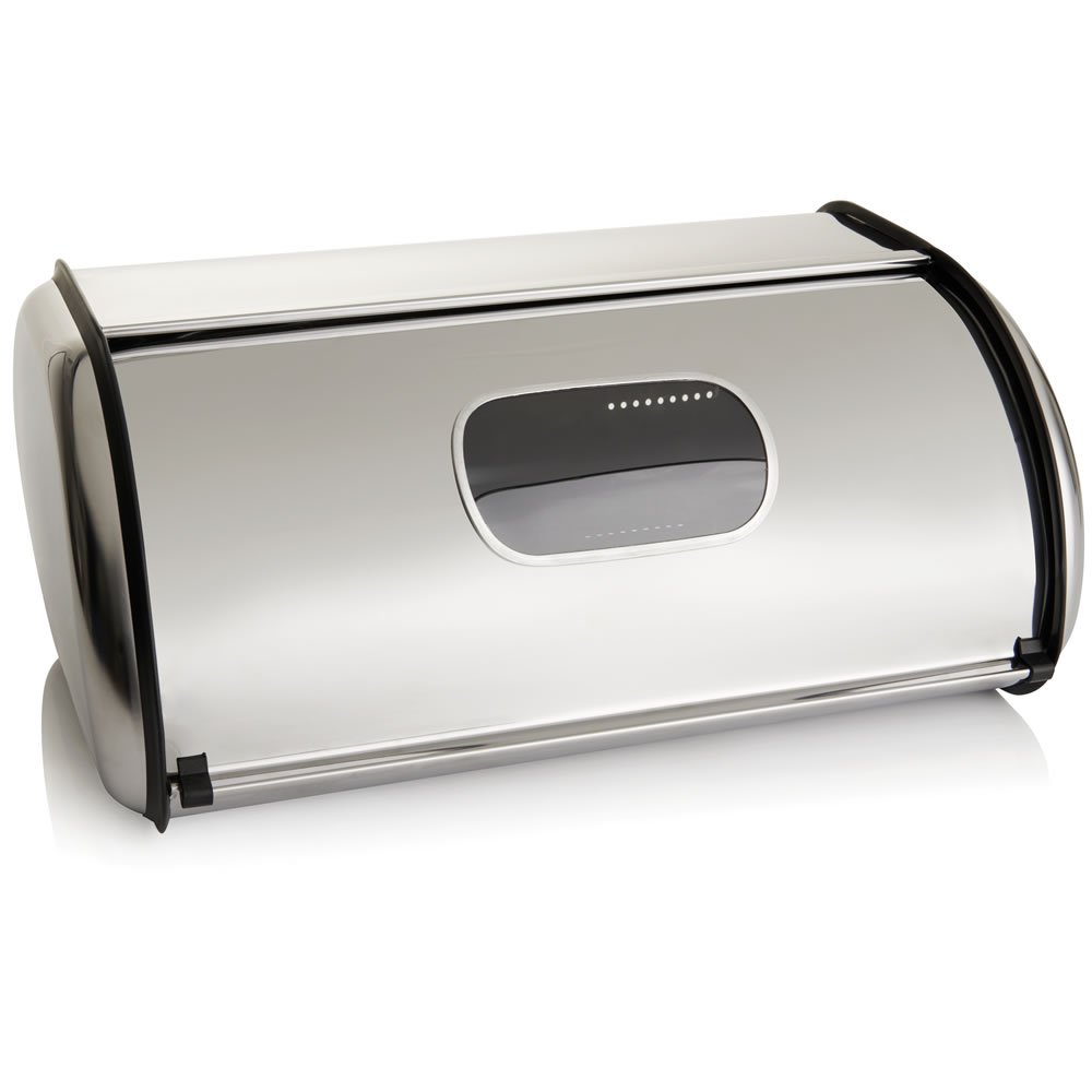 Wilko Chrome Bread Bin Wilko