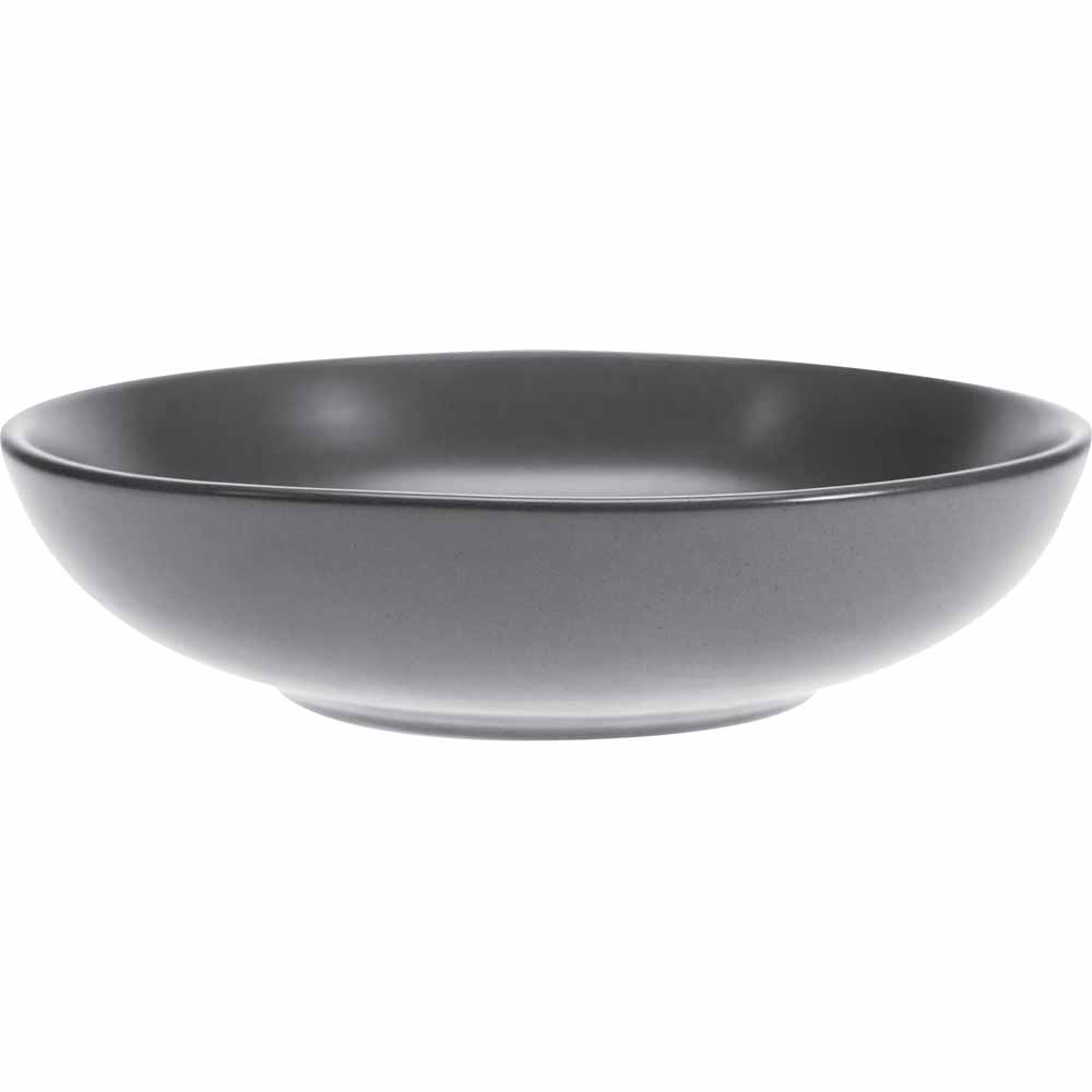 Wilko Dark Grey Pasta Bowl Wilko