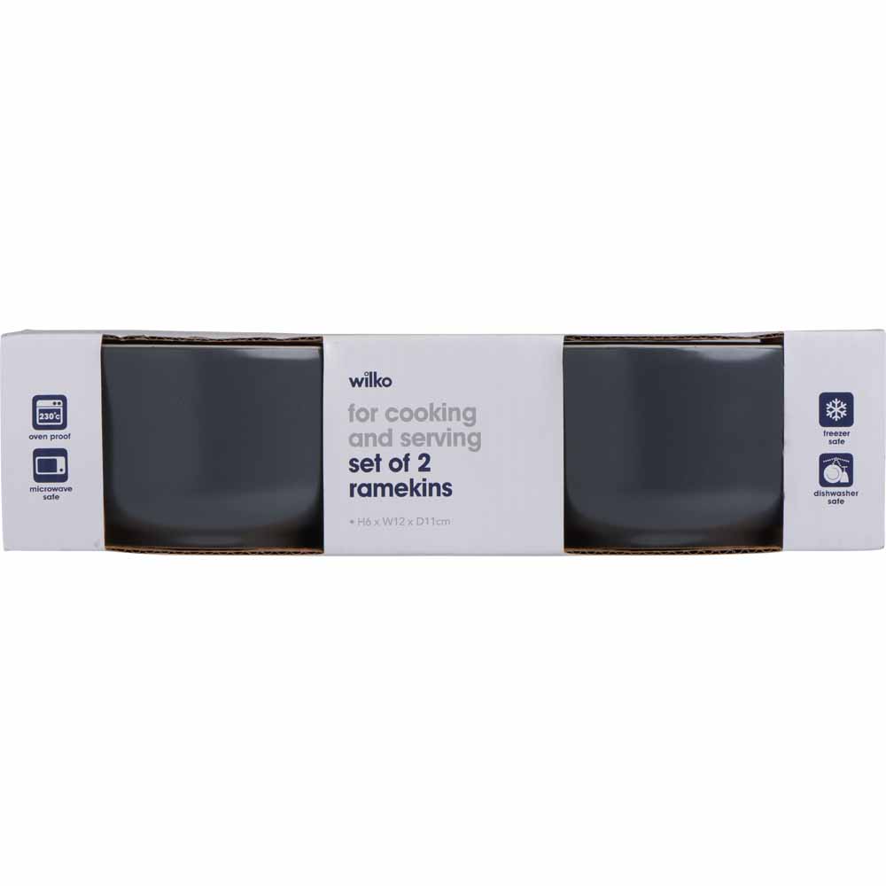Wilko Grey Speckle Ramekins Set of 2 Wilko