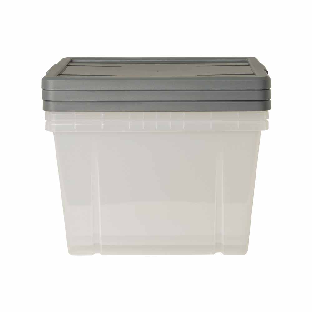 Wilko Storage Box 20L 3pk Wilko