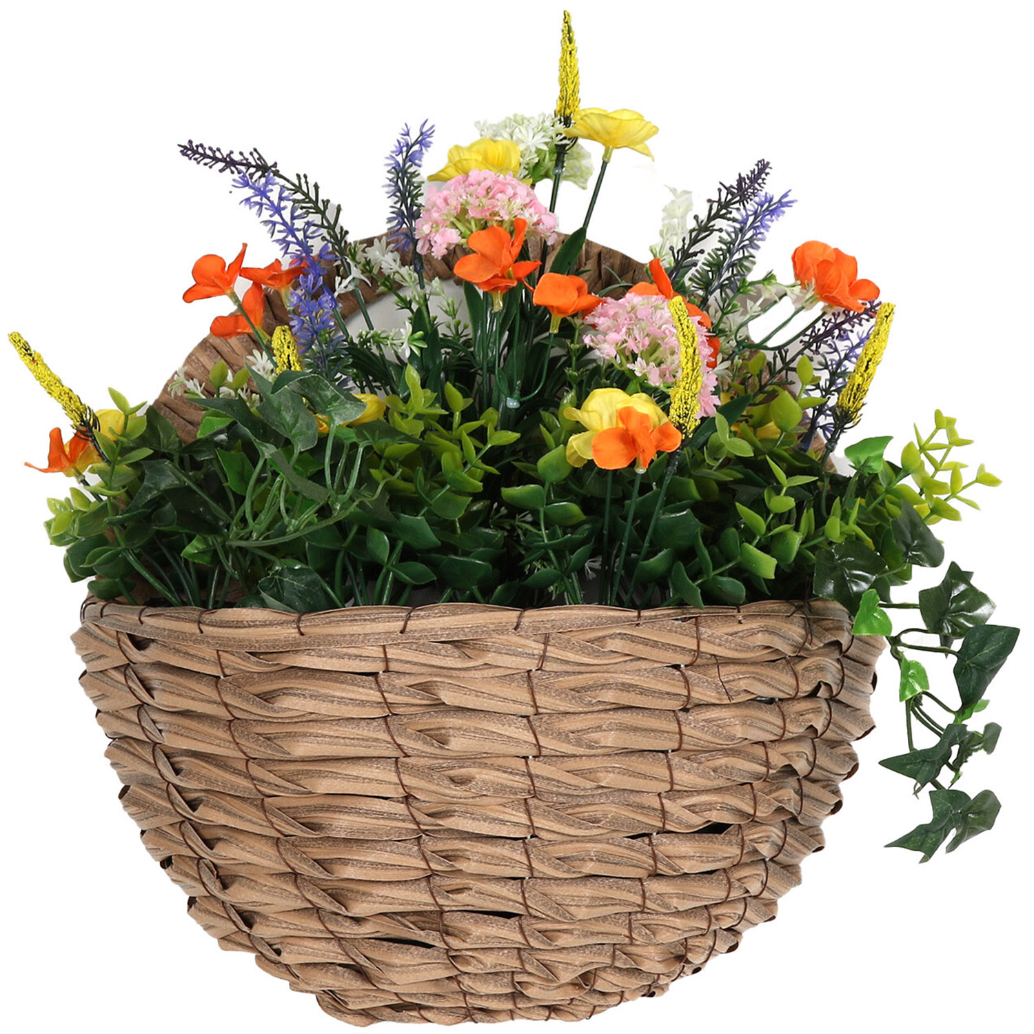 Ivy Hanging Wall Basket Artificial Plant 33cm Wilko