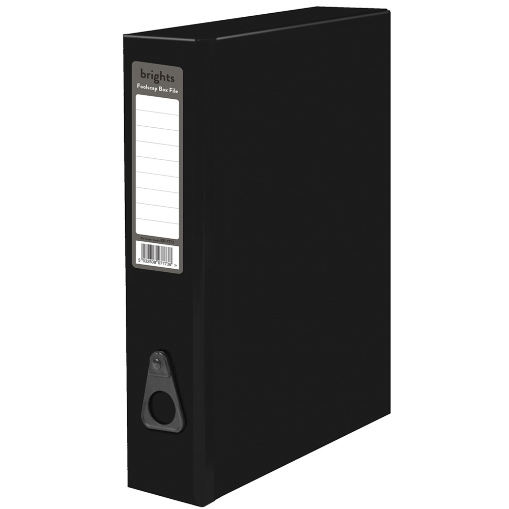 Pukka Black Brights Box File Wilko