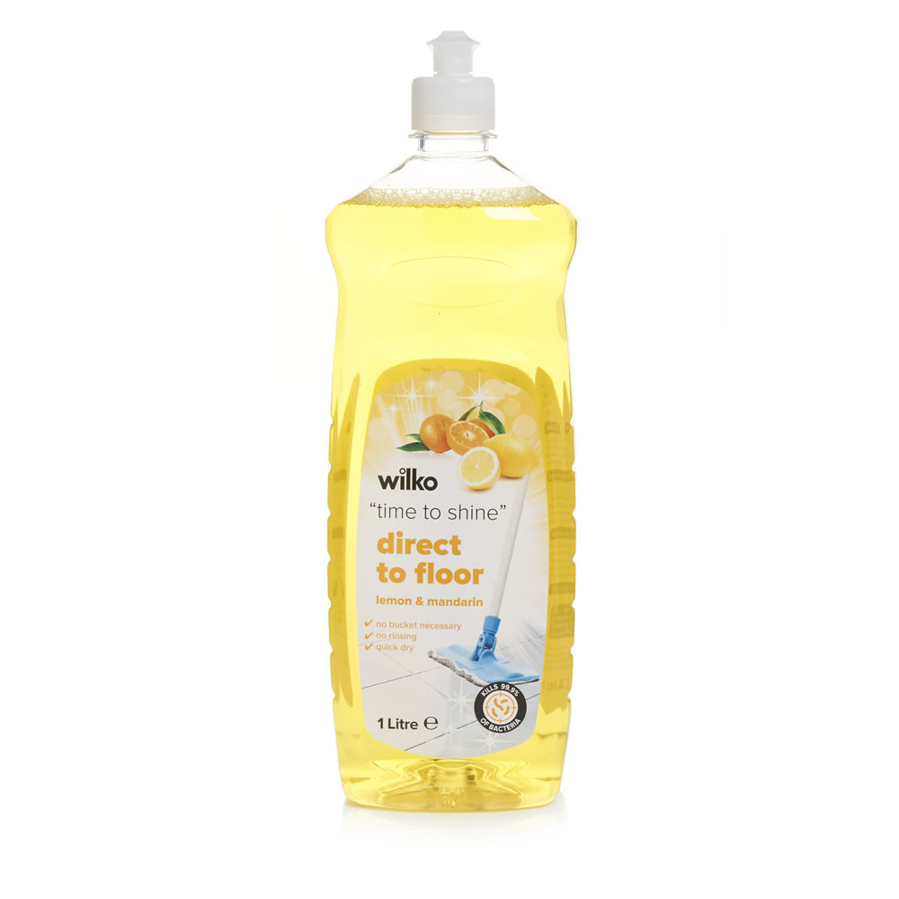 Wilko Direct To Floor Cleaner Lemon and Mandarin 1L Wilko