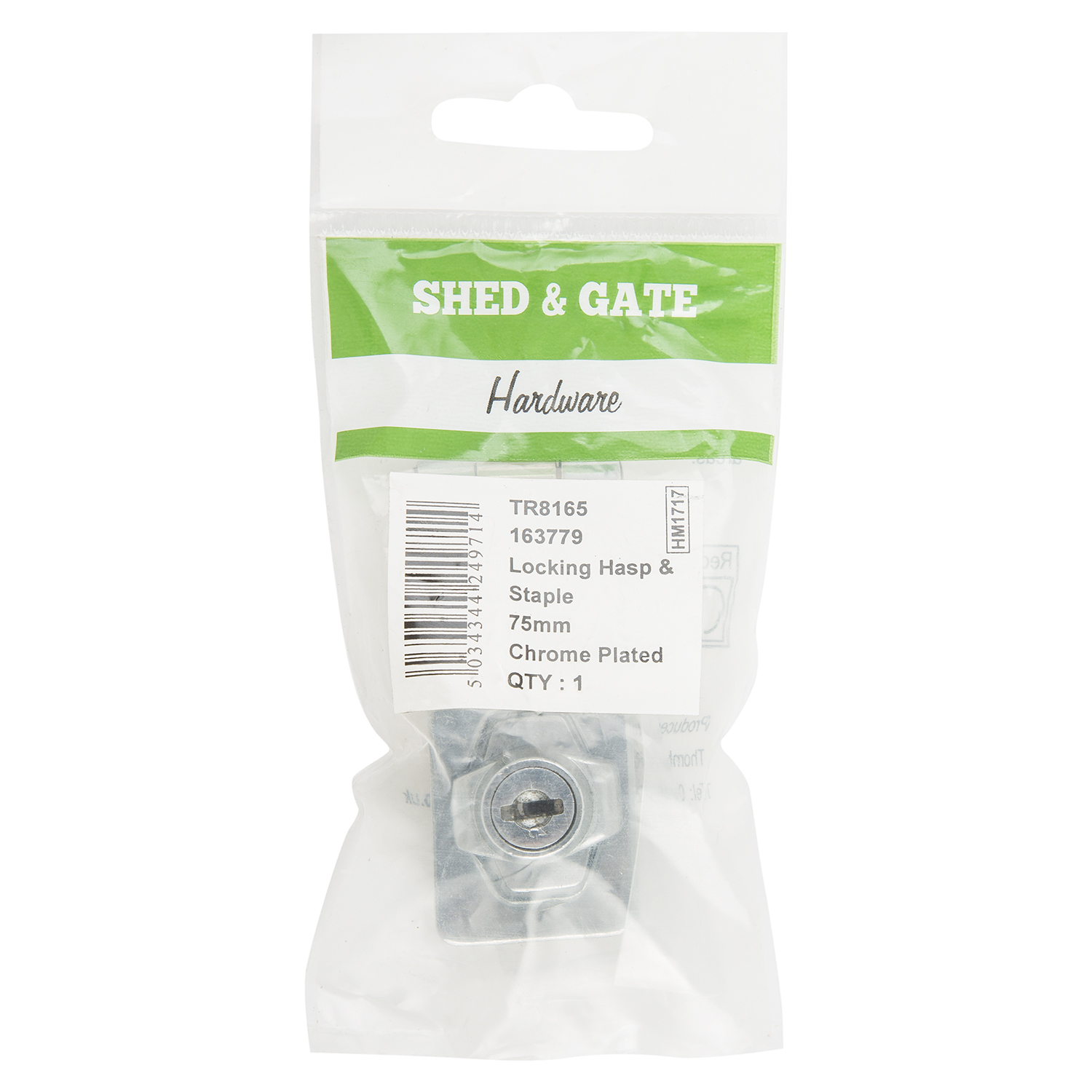 Hiatt 75mm Shed and Gate Locking Hasp and Staple Wilko