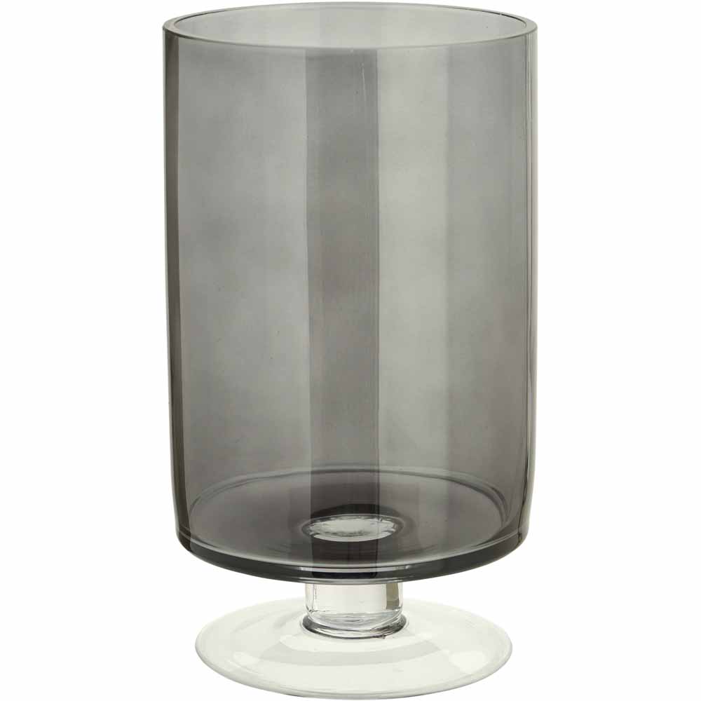 Wilko Grey Hurricane Candle Holder Wilko
