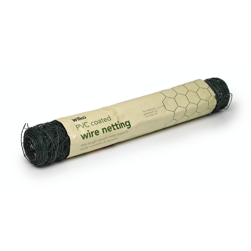 Wilko 6m x 50cm PVC Coated Wire Netting Wilko