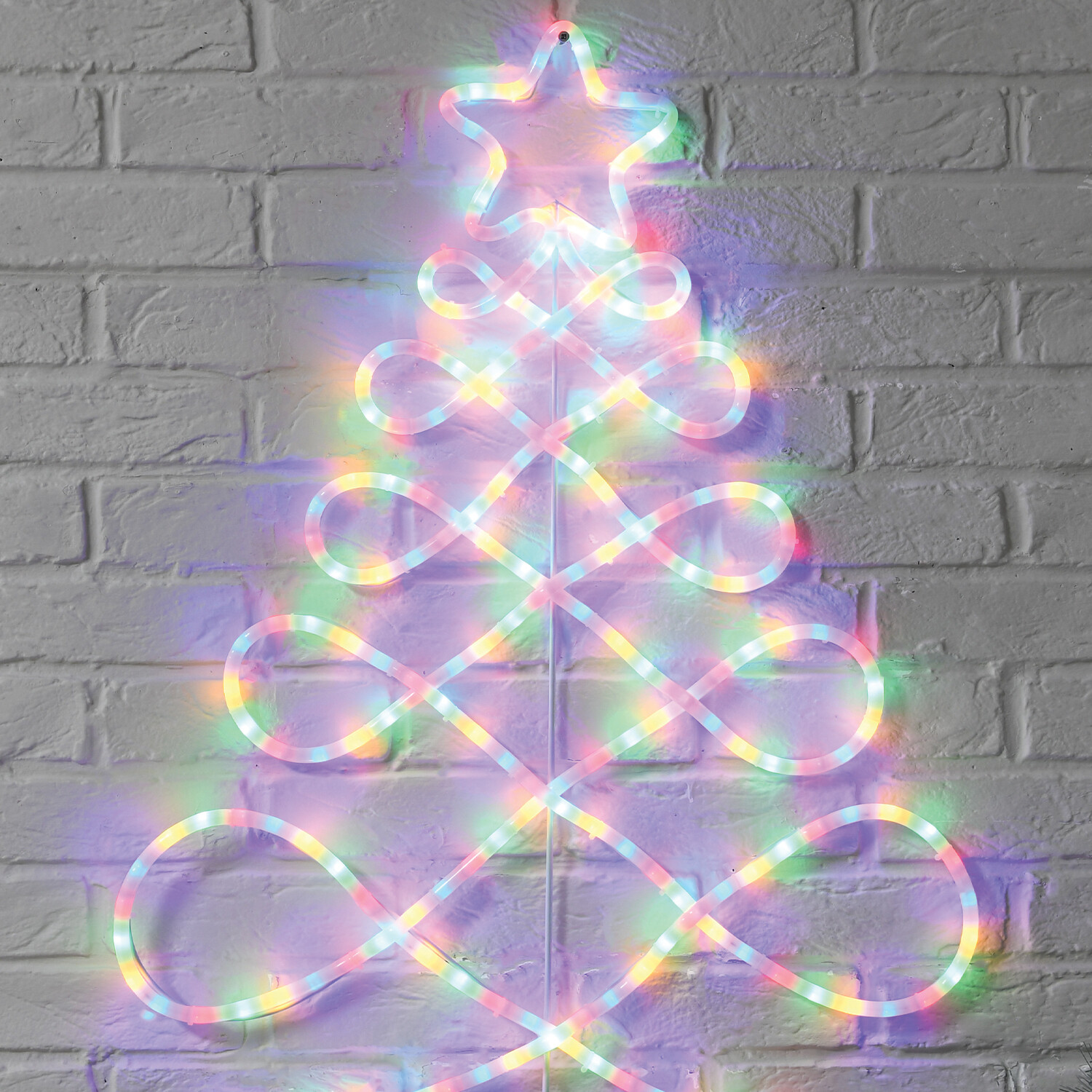 Christmas Rope Tree LED Rope Christmas Tree | Wilko