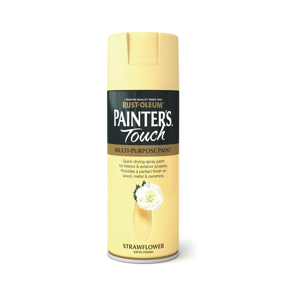 RustOleum Painter's Touch Satin Spray Paint Strawflower 400ml Wilko