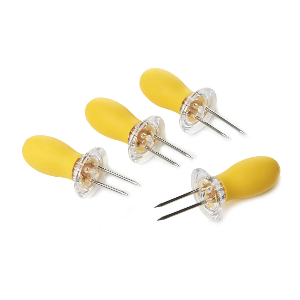 Wilko Corn on the Cob Forks 4 Pack Wilko