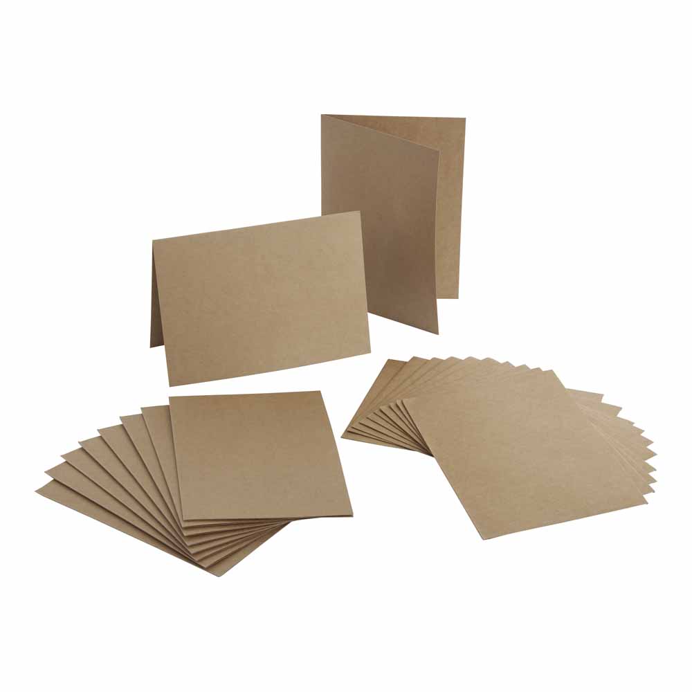 Wilko Kraft Card and Envelopes 10 pack Wilko