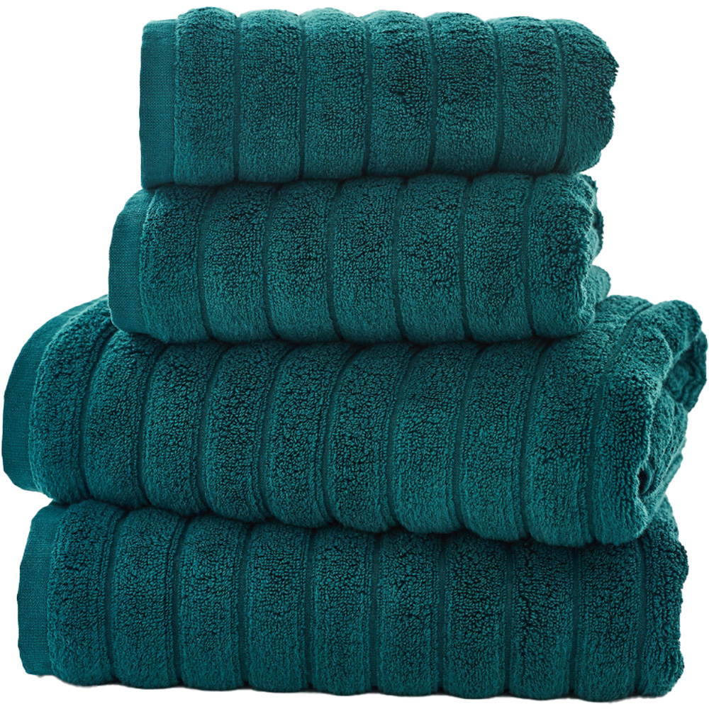 The Lyndon Company Ribbleton Dark Green Bath Towel | Wilko