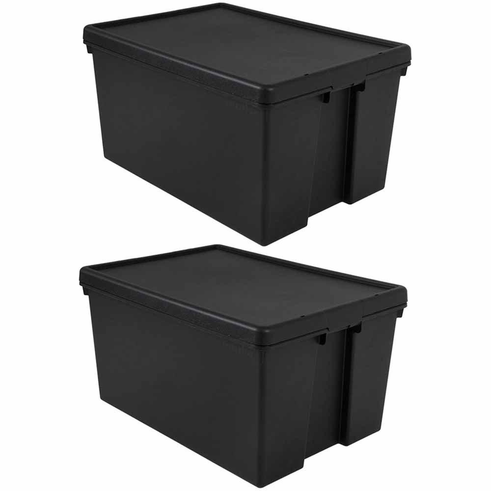 Wham 96L Recycled Storage Box Set of 2 Wilko