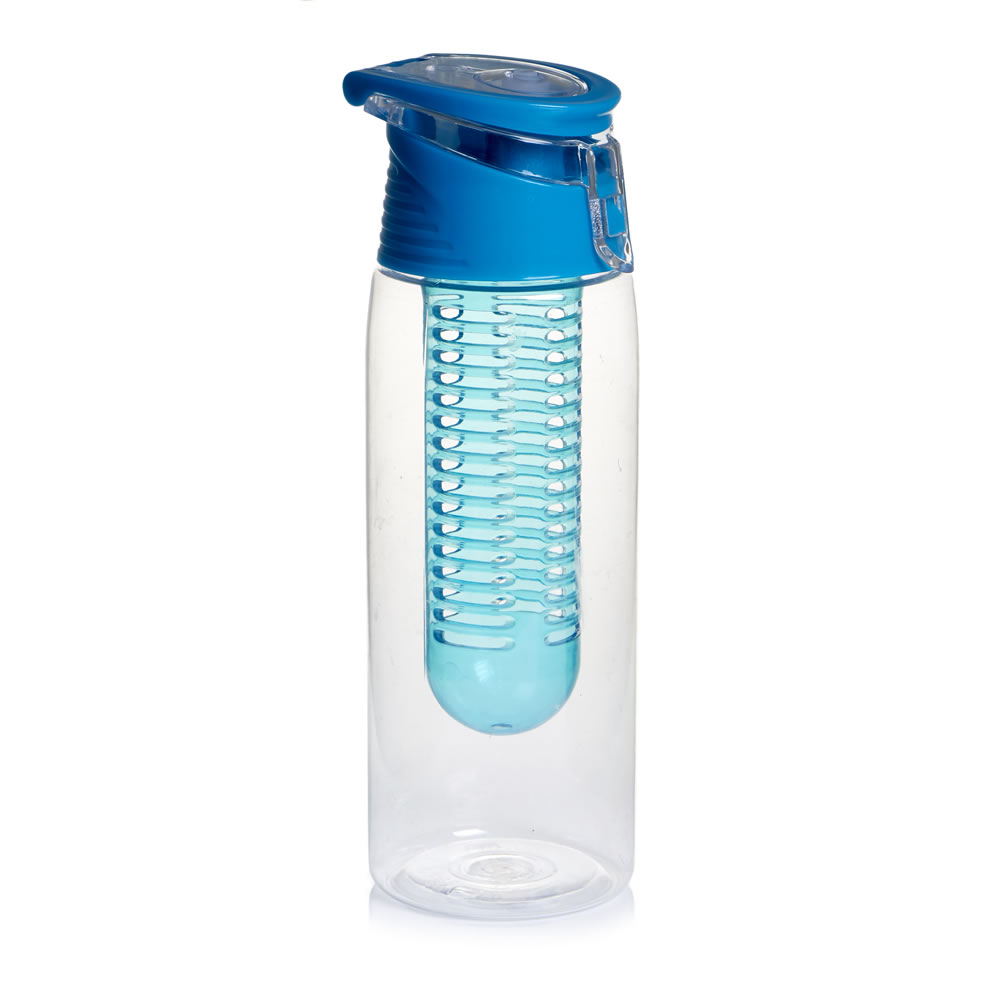 Wilko 700ml Blue Fruit Infuser Bottle Wilko