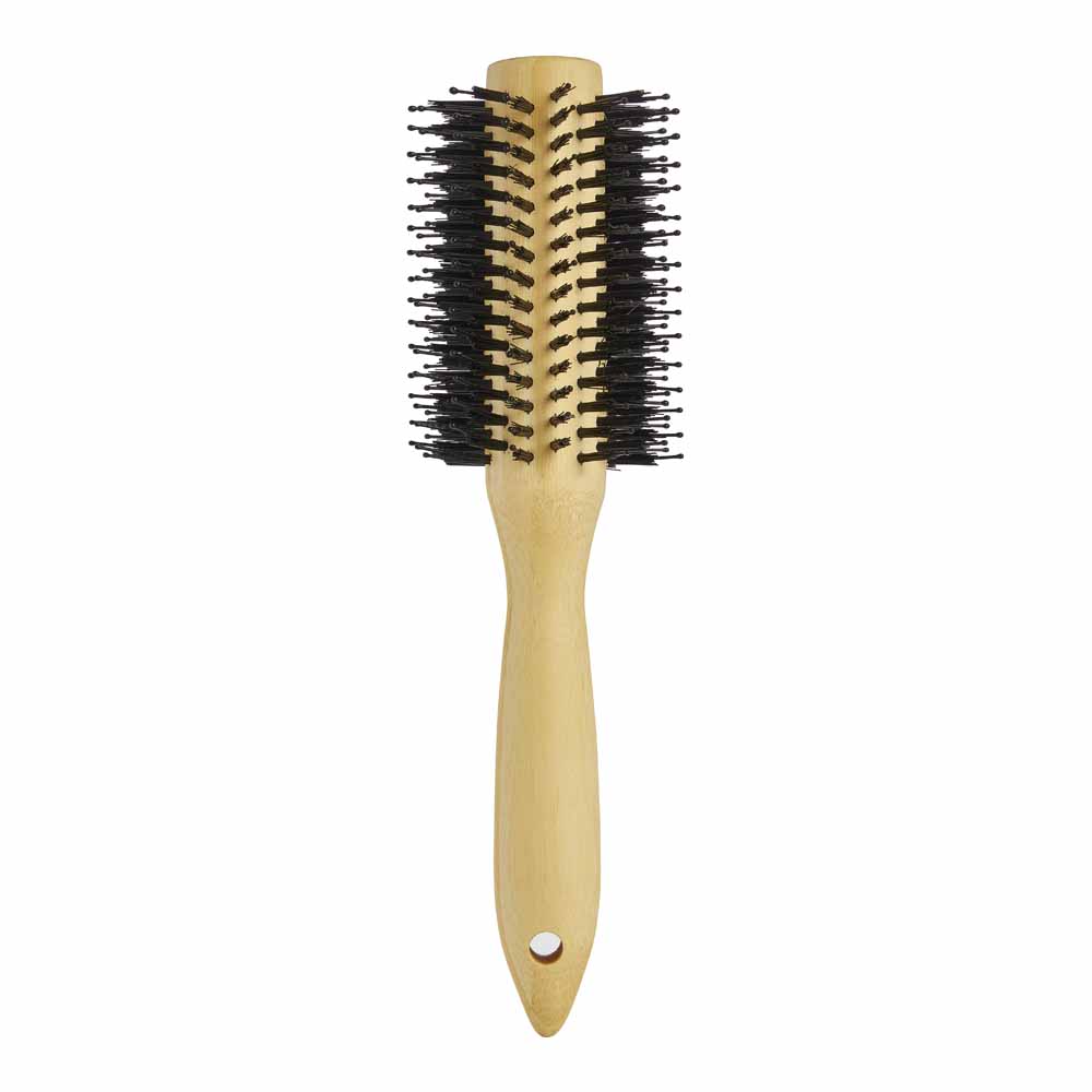 Bamboo Spiral Combo Bristle Hair Brush Wilko