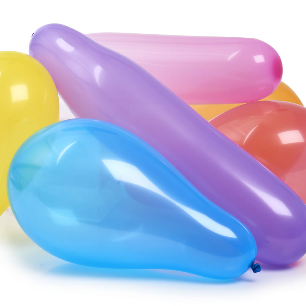 Wilko Balloons Assorted Shape and Colour 50 Pack Wilko