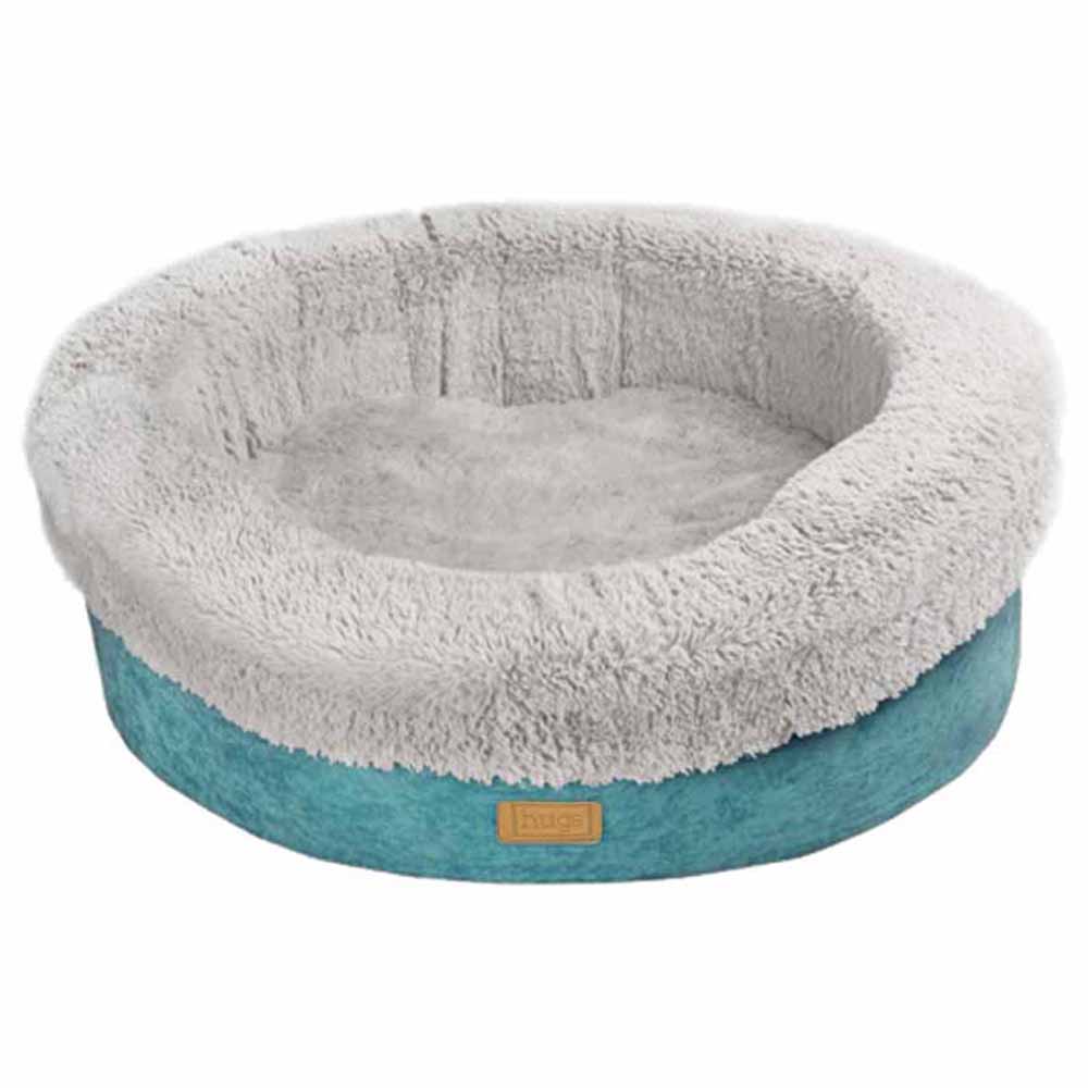 Deluxe Donut Dog Bed Teal 80x25cm Wilko