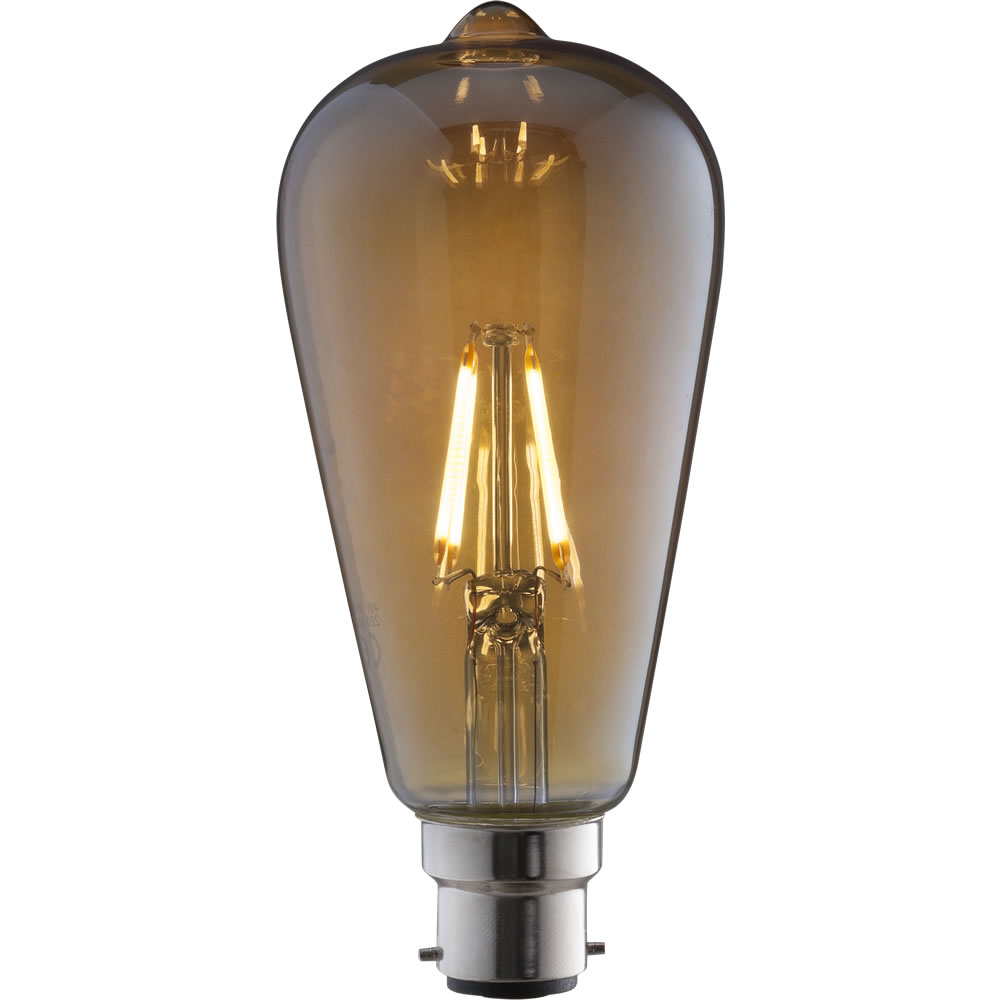 TCP 1 pack B22/BC LED 4W 380 Lumens ST64 Vintage Filament Light