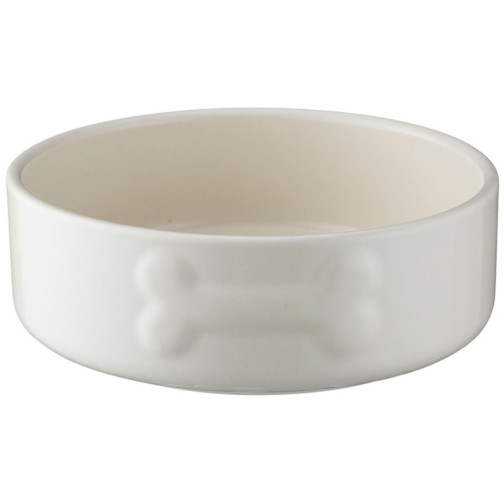 Rayware 15cm Cream Dog Bowl Wilko