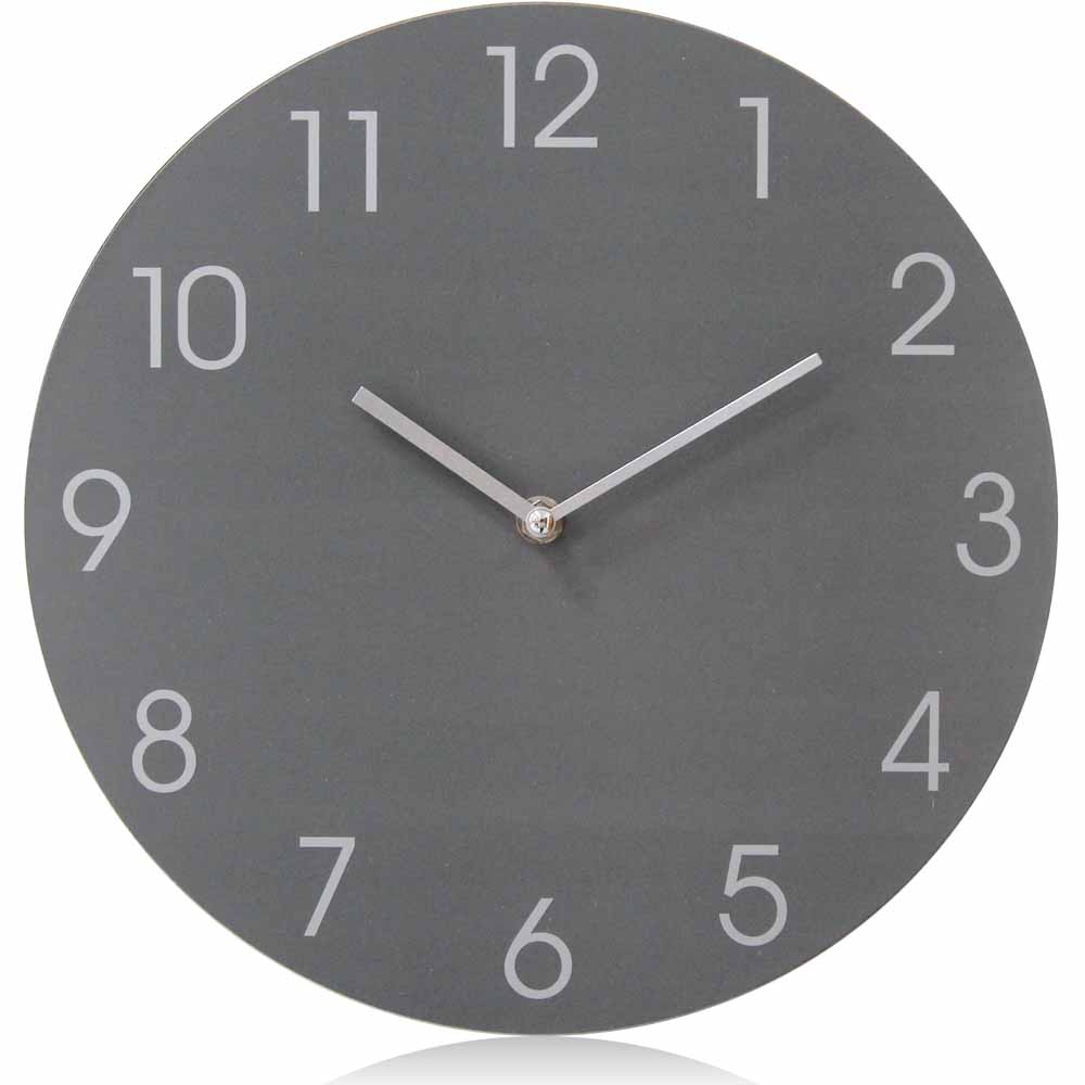Wilko Grey Wall Clock Wilko
