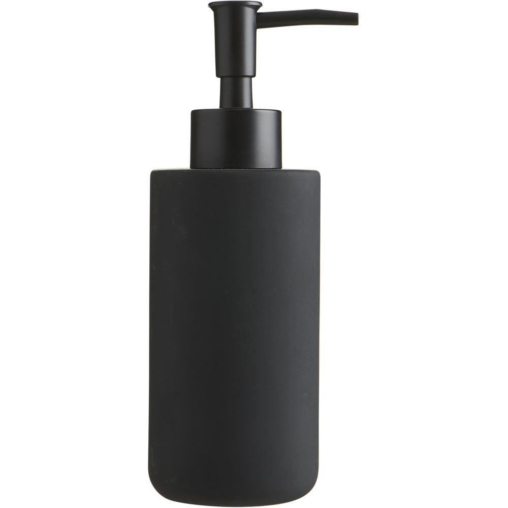 Wilko Matt Black Soap Dispenser Wilko