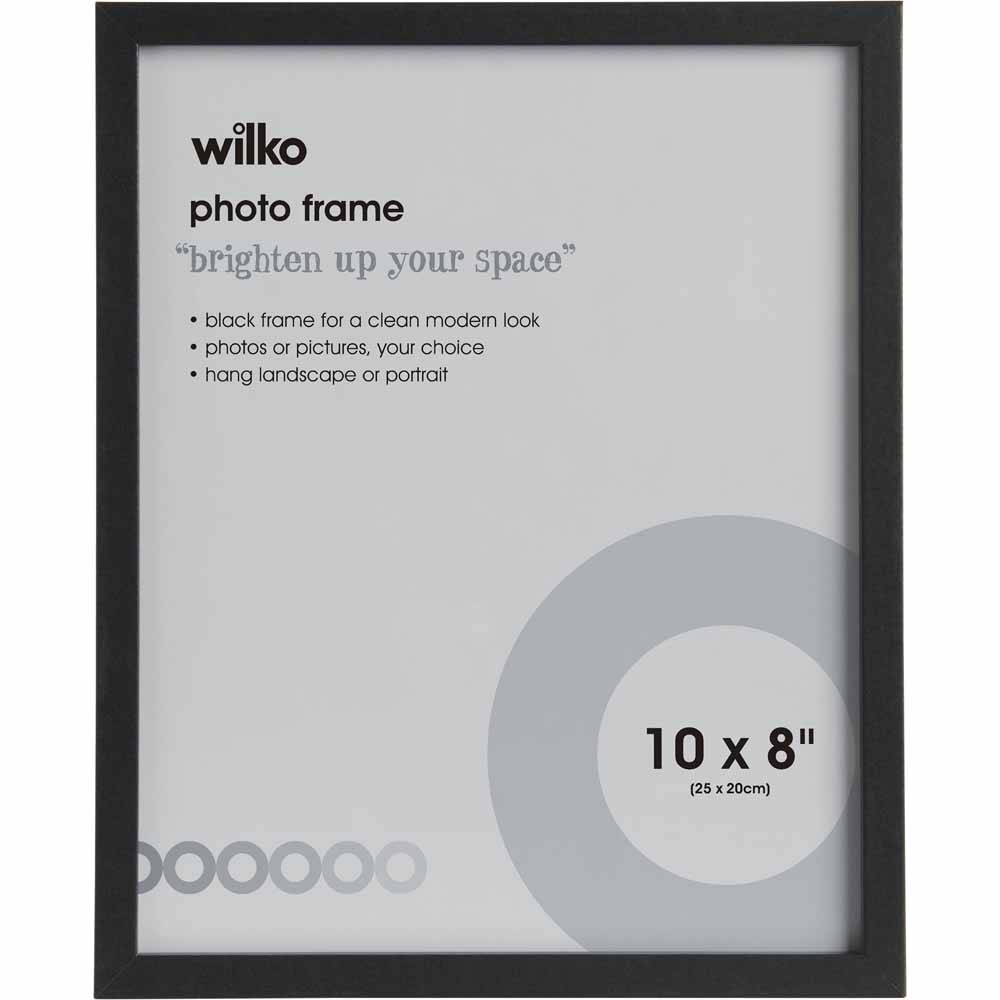 Wilko Black Photo Frame 10x8 inch 3pk Wilko