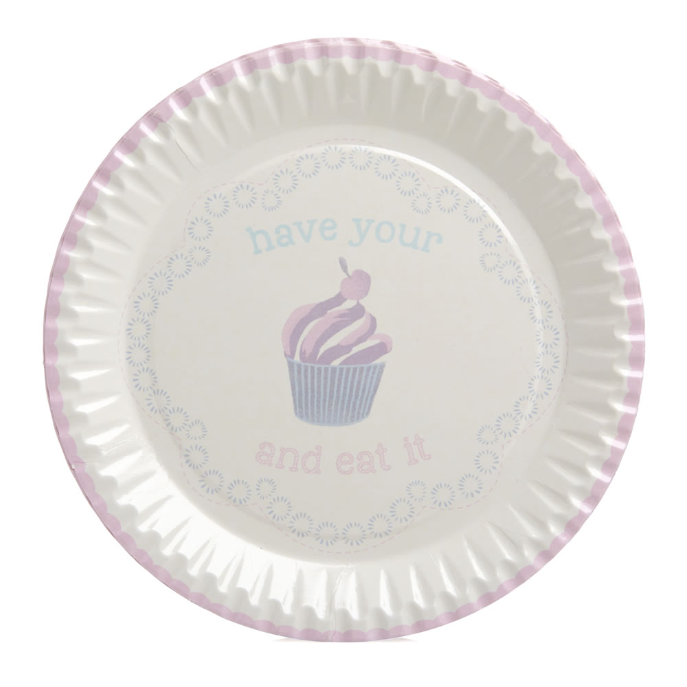 Wilko Disposable Paper Plates 20 pack Wilko