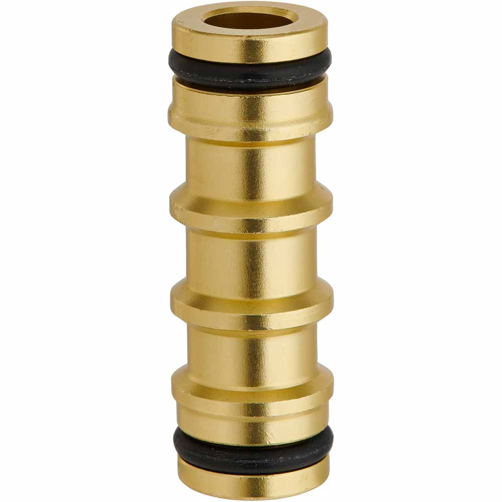 Wilko Brass E Hose Connector Male to Male Wilko