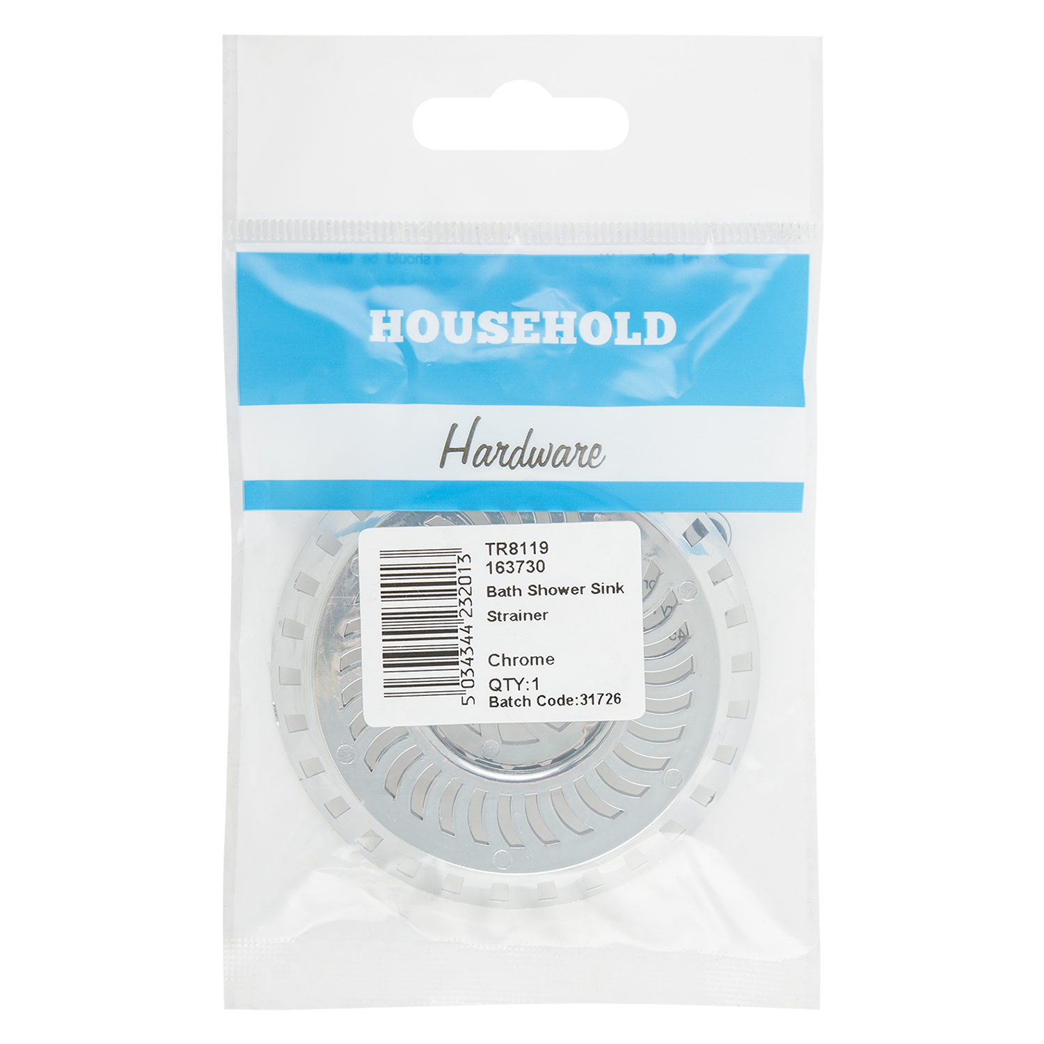 Hiatt Chrome Bath Shower Sink Strainer Wilko