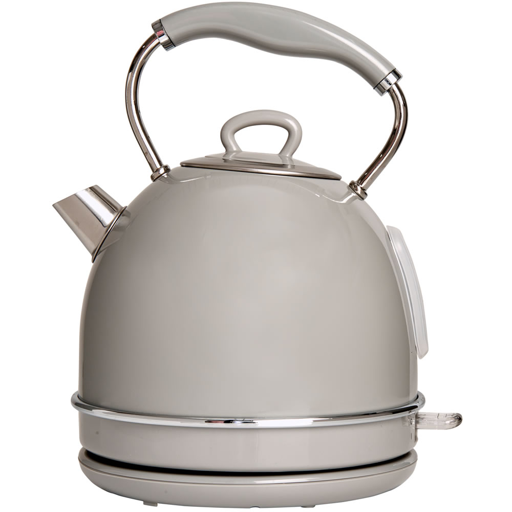 Wilko Retro Domed Grey 1.7L Kettle Wilko