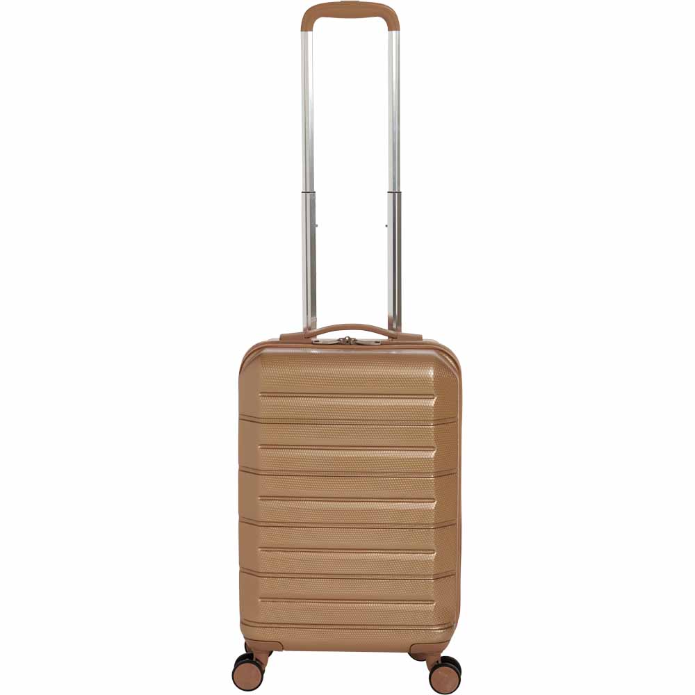 Wilko Hard Shell Suitcase Gold 21 inch Wilko