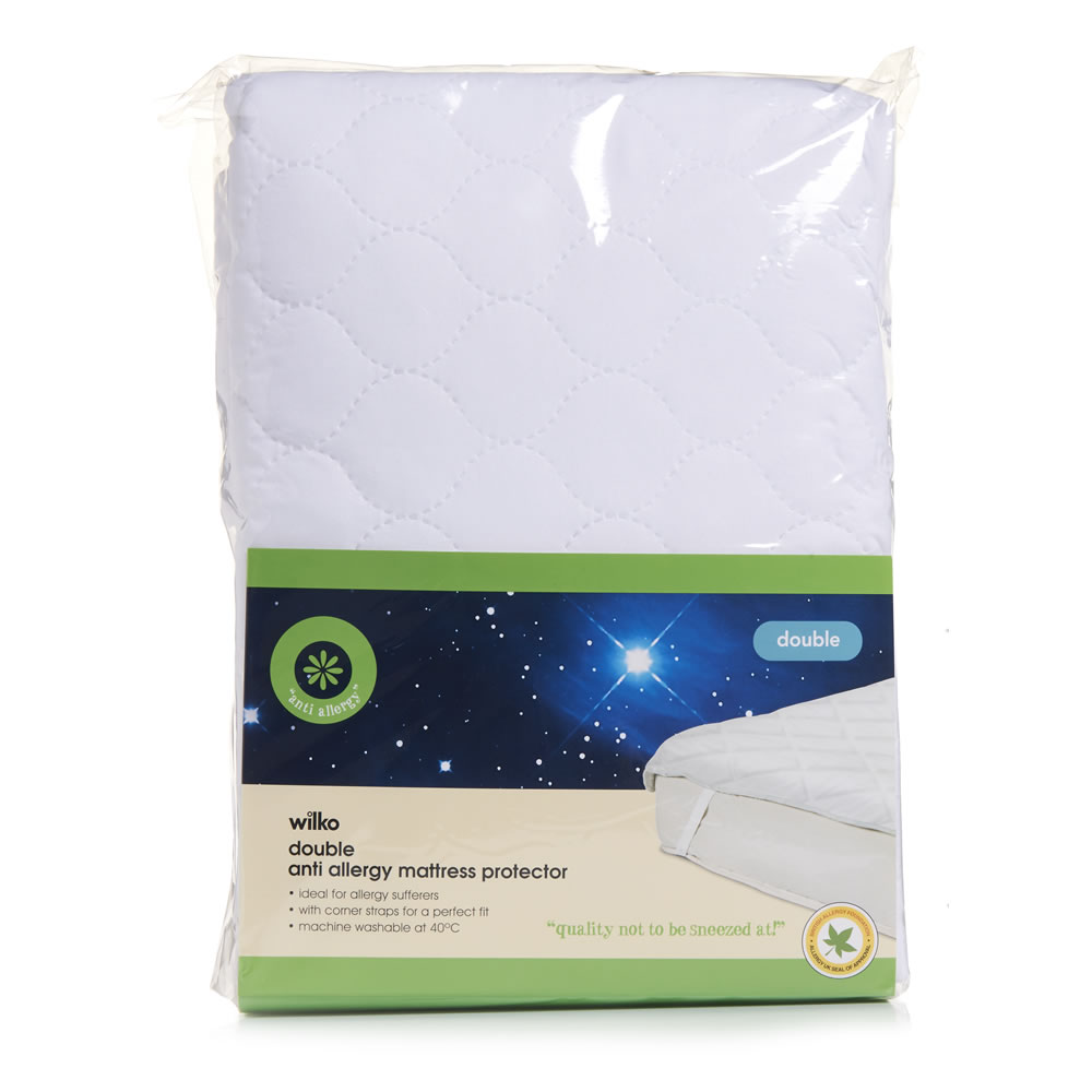Wilko Double Anti Allergy Mattress Protector Wilko