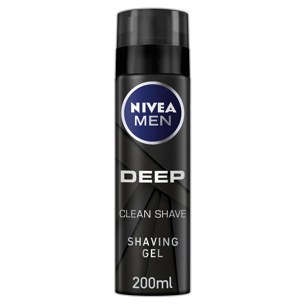 Nivea Men Deep Clean Shave Shaving Gel 200ml Wilko