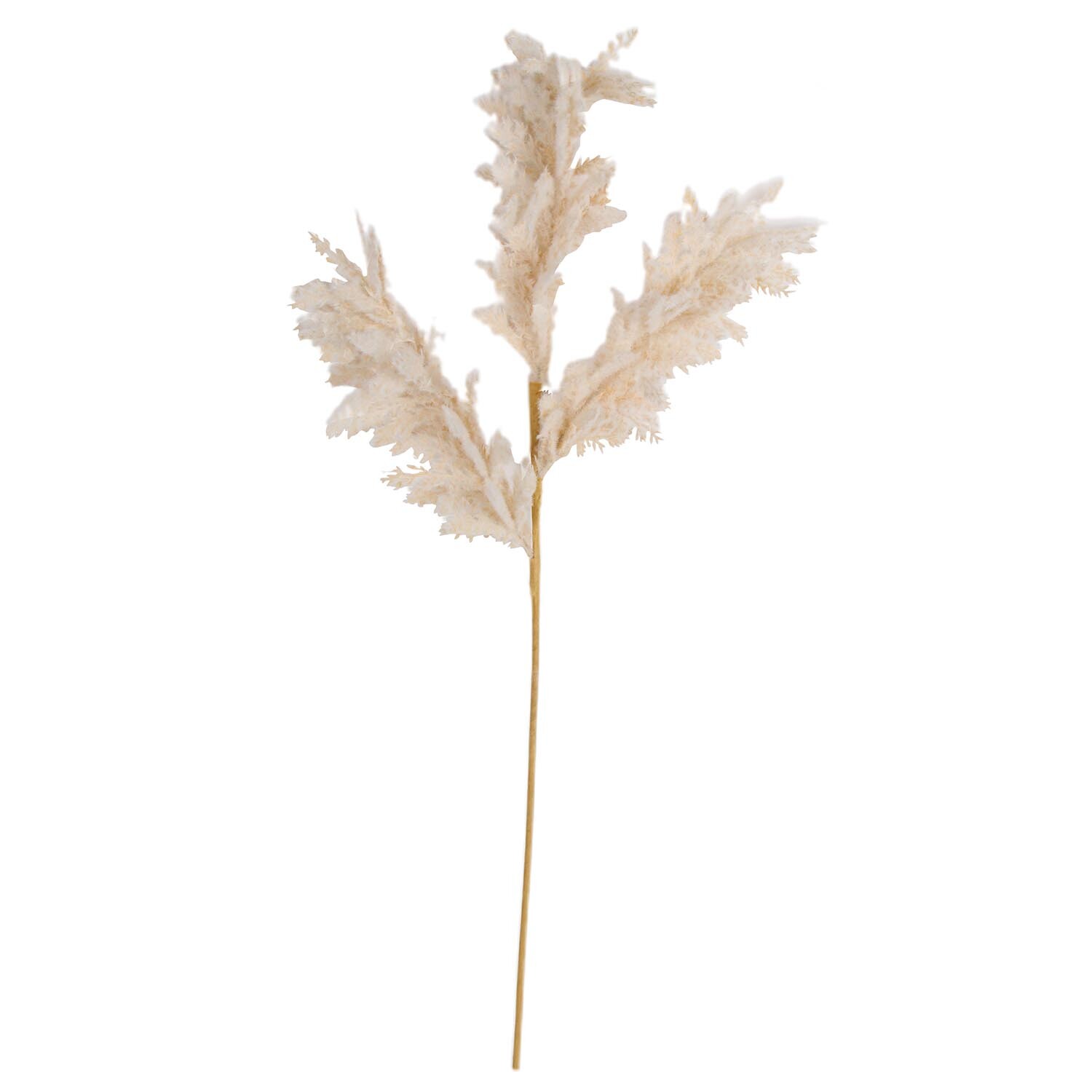 Natural Bulrush Pampas Single Stem Artificial Plant Wilko