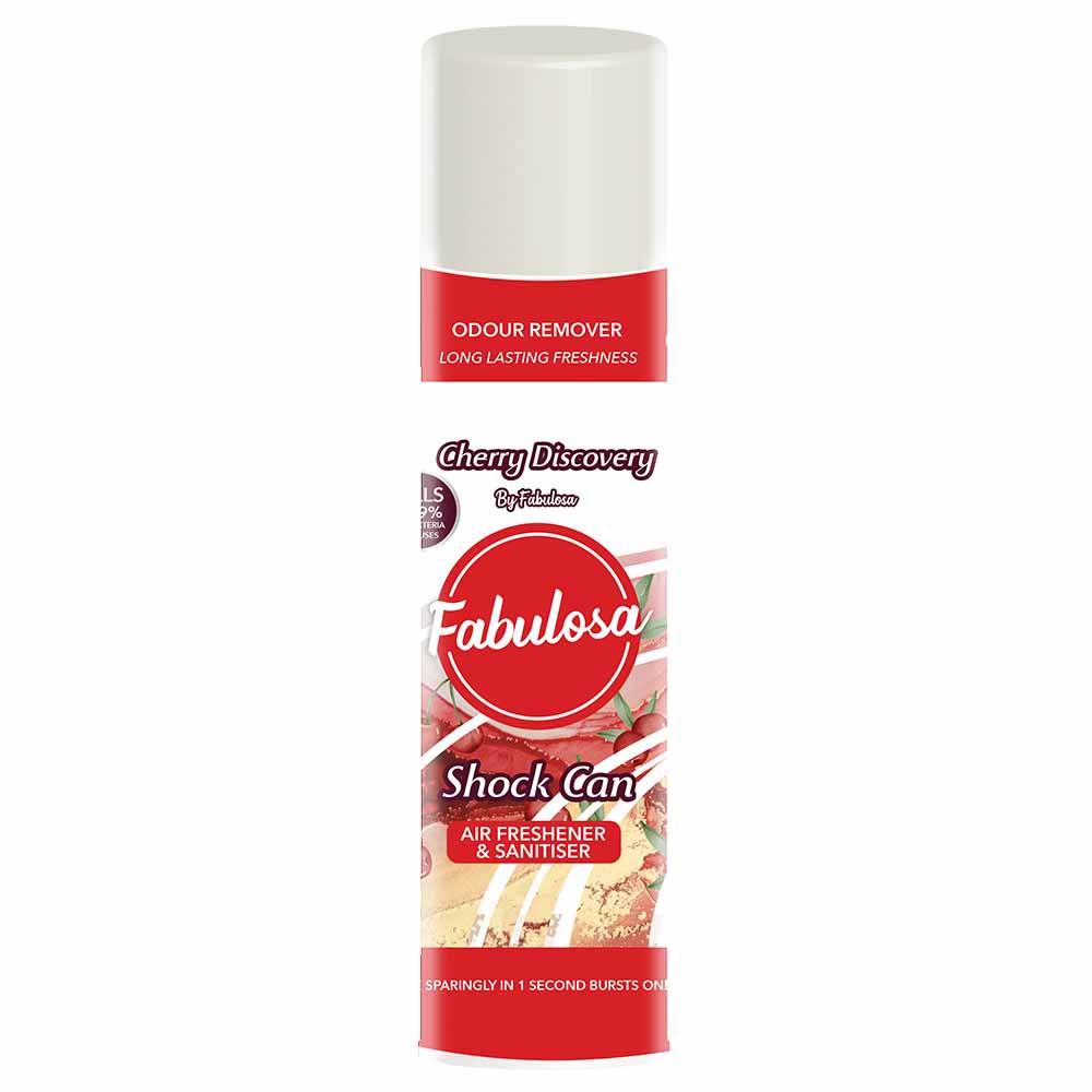 Fabulosa Shock Can Air Freshener Cherry Discovery 400ml Wilko