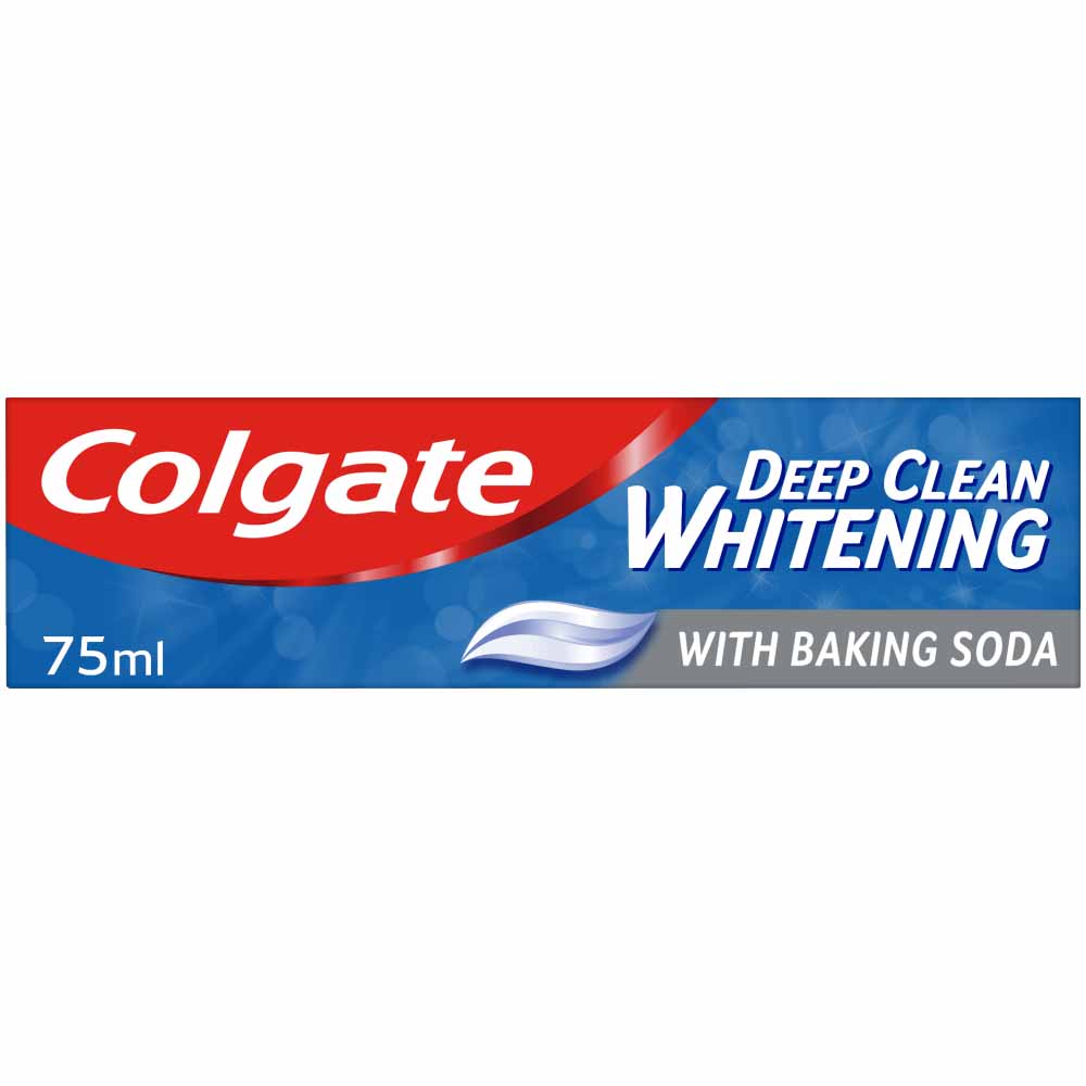 Colgate Deep Clean White with Baking Soda Toothpaste 75ml Wilko