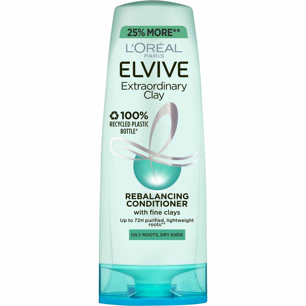 L'Oreal Paris Elvive Extraordinary Clay Conditioner 500ml Wilko