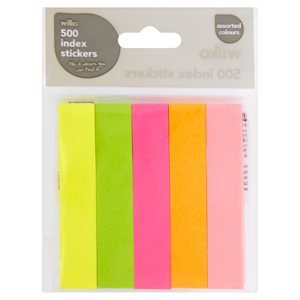 Wilko Index Stickers Wilko