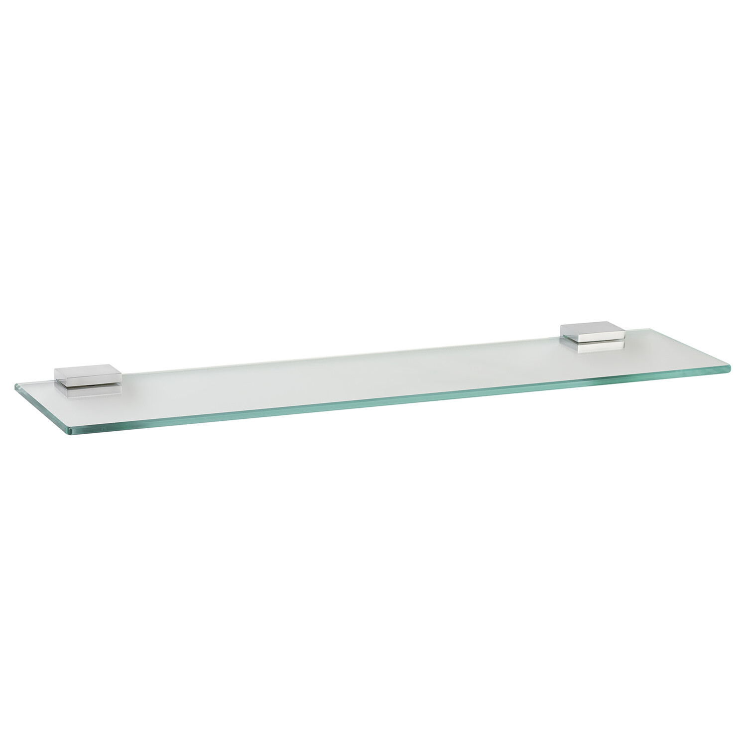 Holborn Single Tier Chrome Glass Shelf Wilko