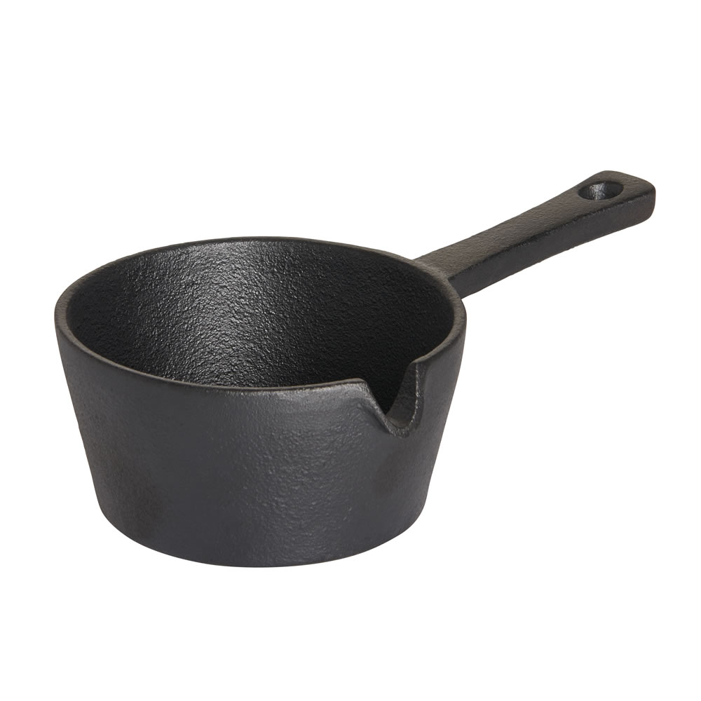 Wilko 9cm Cast Iron Mini Saucepan Wilko